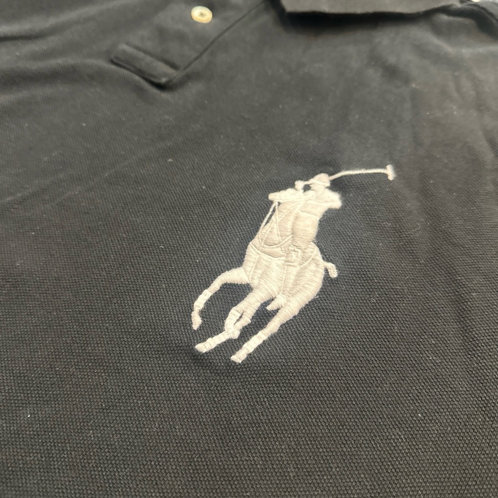 Polo Ralph Lauren Mens Custom Fit Black Big Pony SS #3 Shirt Sz 2XL